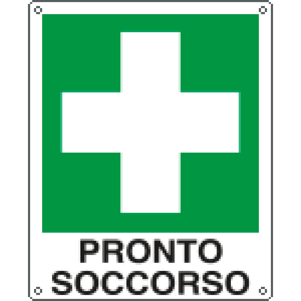 CARTELLO ALLUM.120X145MM "PRONTO SOCCORSO ISO7010"