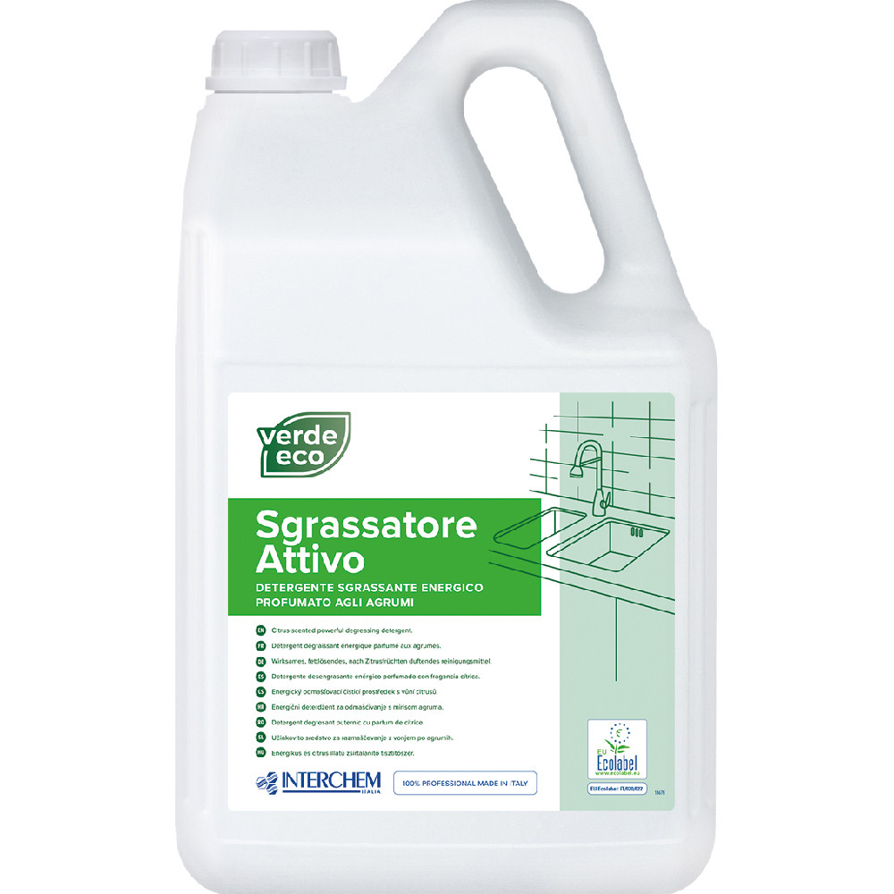 VERDE ECO SGRASSATORE ATTIVO IN TANICA DA 5LT