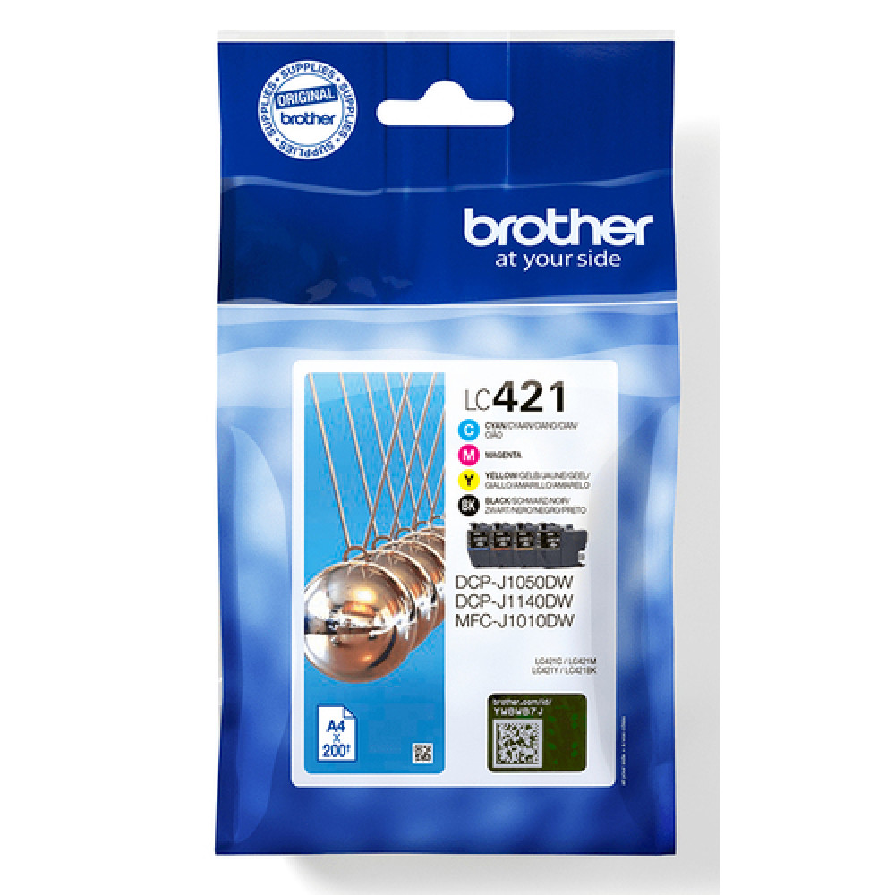 LC421VAL KIT 4 CARTUCCIA BROTHER UNA X COLORE