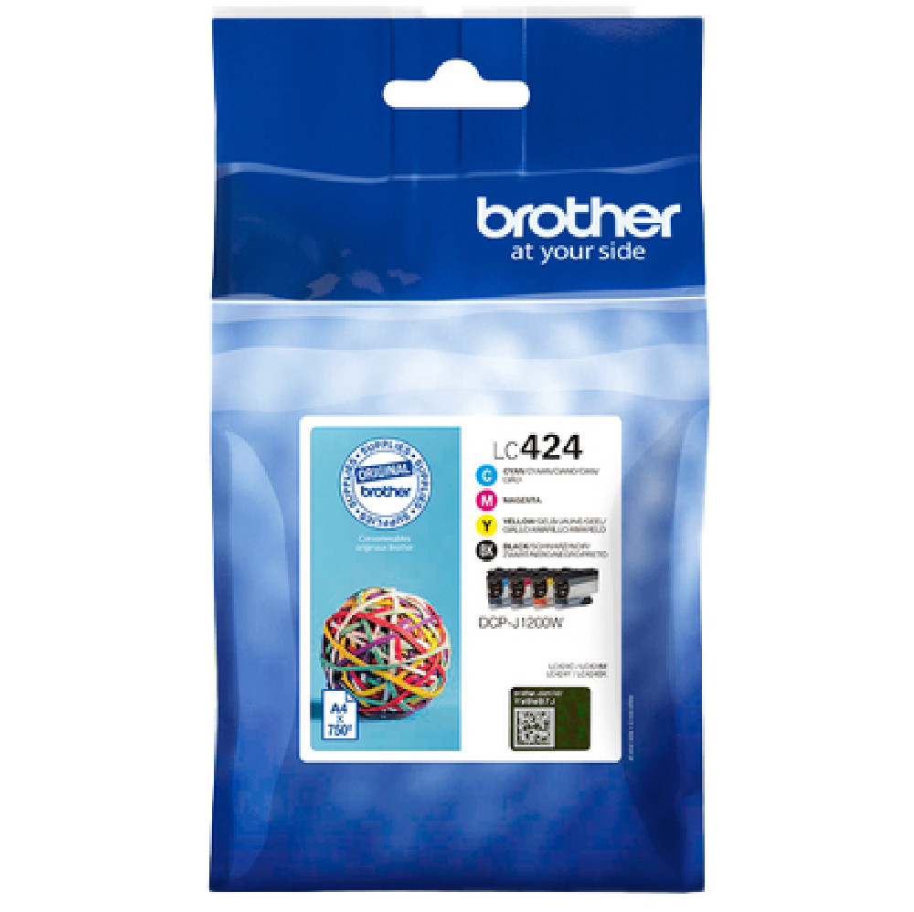LC424VAL KIT 4 CARTUCCIA BROTHER UNA X COLORE