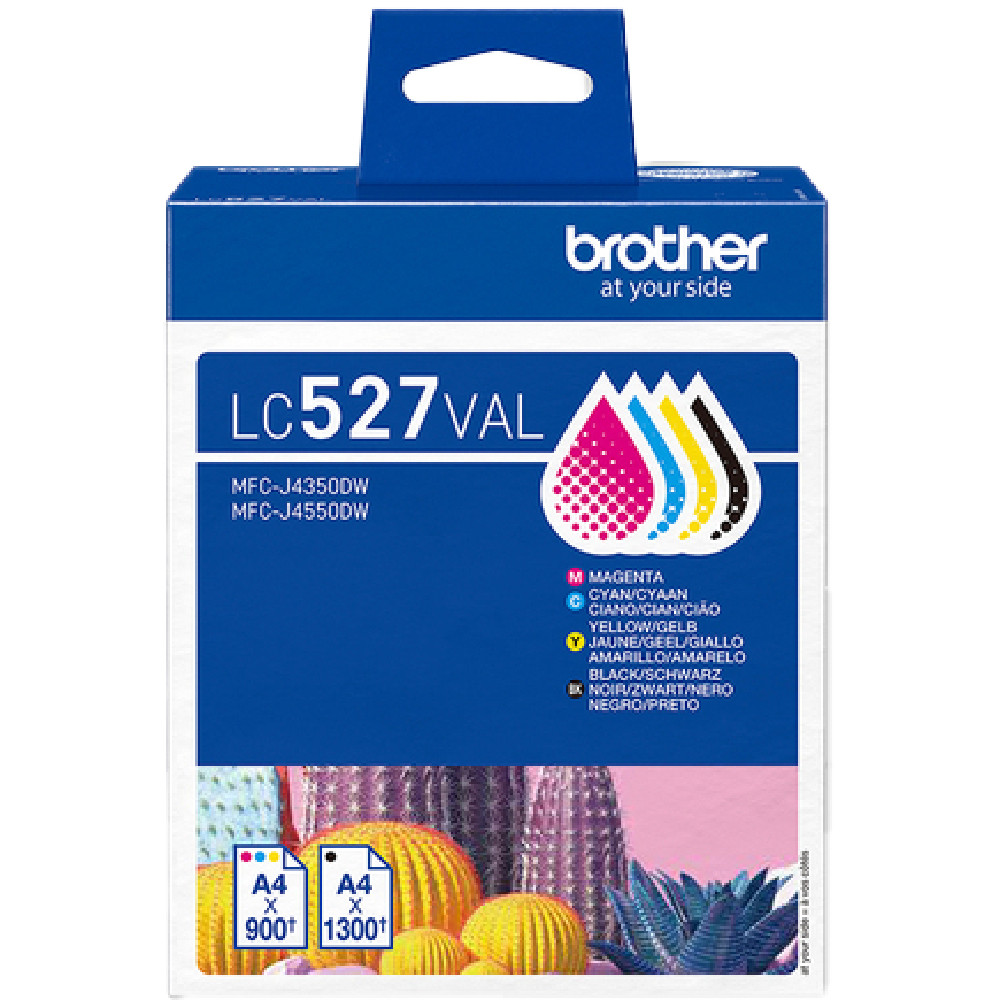 LC527VAL KIT 4 CARTUCCE BROTHER UNAXCOL MFCJ4350DW