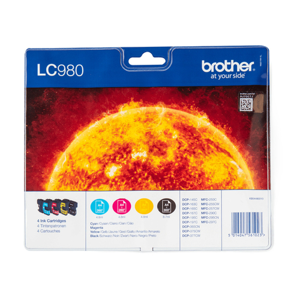 LC980VALBP MULTIPACK     BROTHER 145C/165C