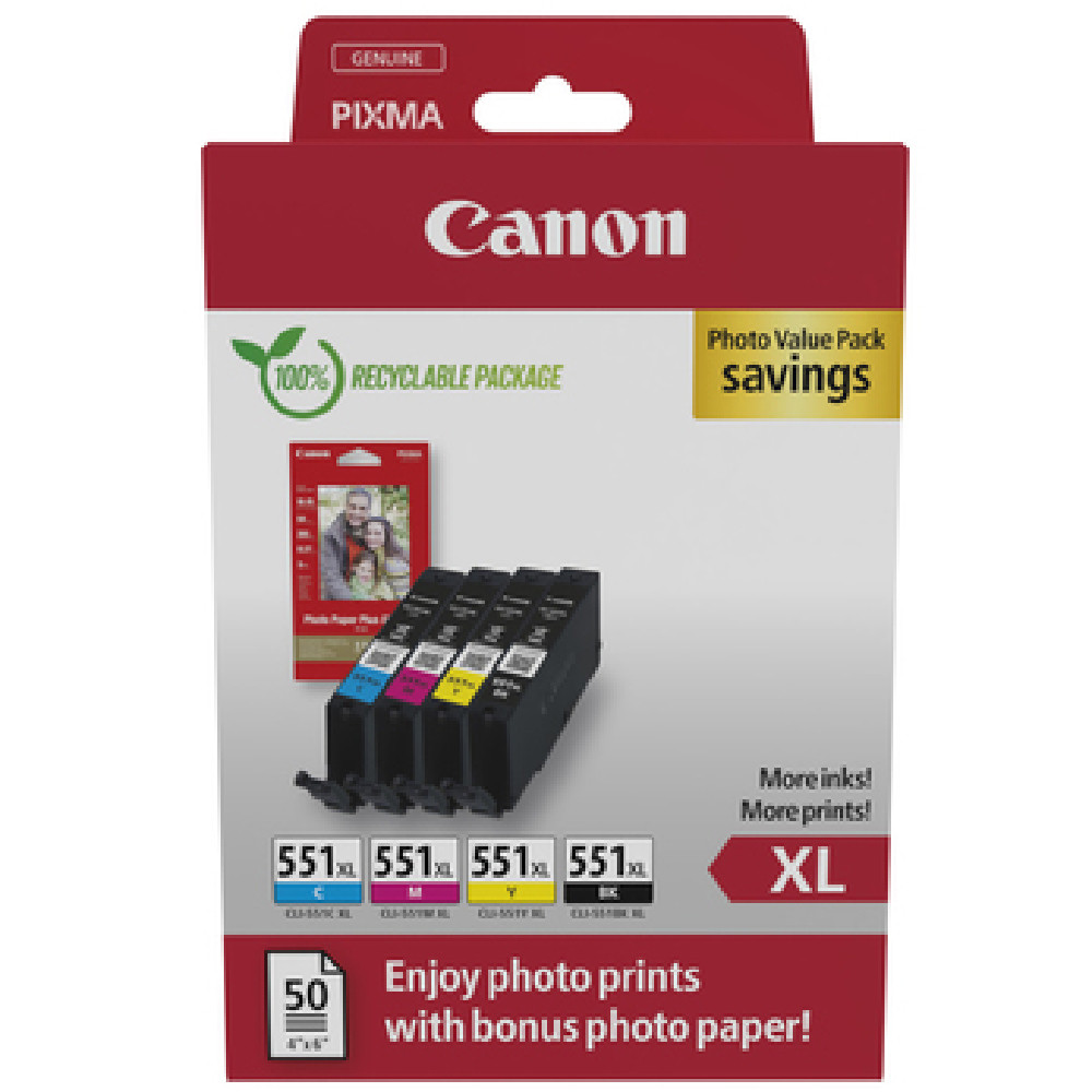 CLI-551XL CANON PHOTO VALUE