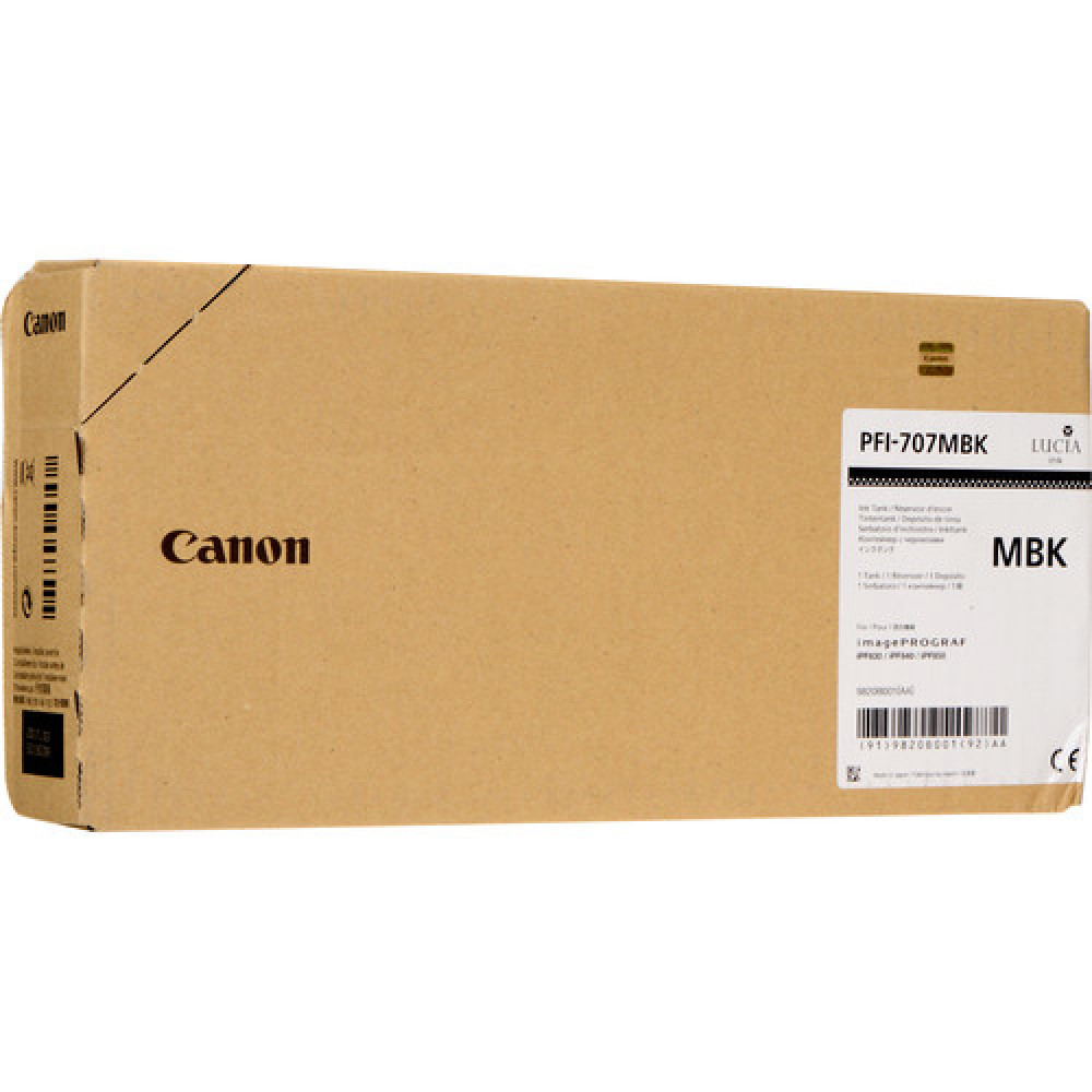 SERBATOIO CANON NERO OPACO PFI-707MBK (700ML)