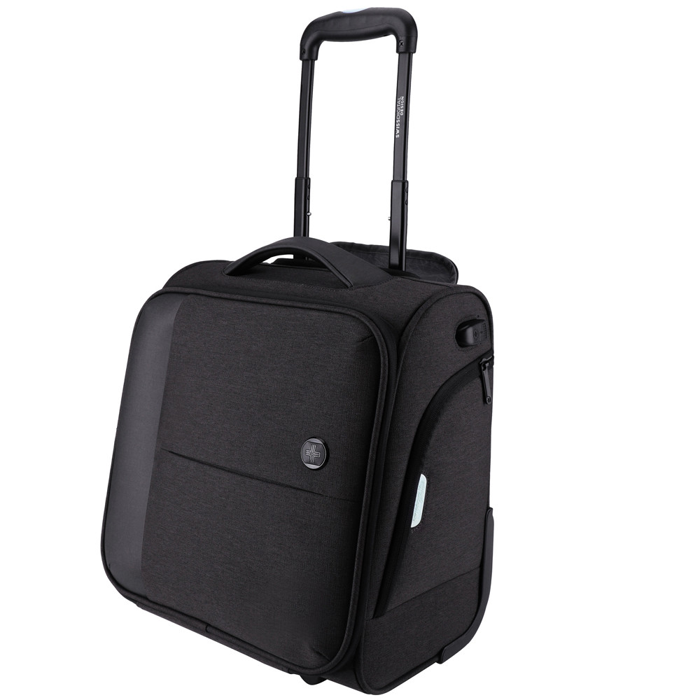 TROLLEY AROSA BLACK 21L 36X33,5X20CM RFID SWISS