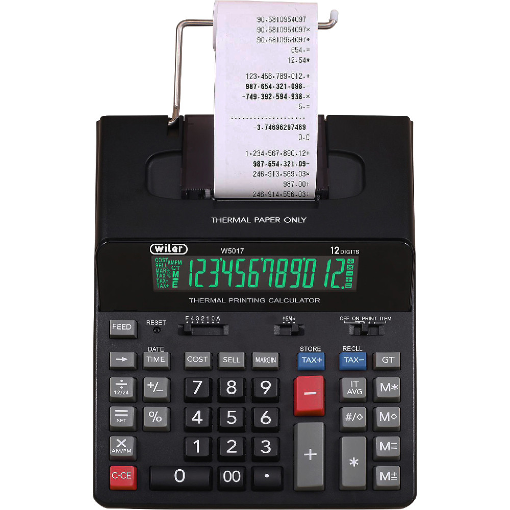 CALCOLATRICE WILER W5070 12 CIFRE TERMICA