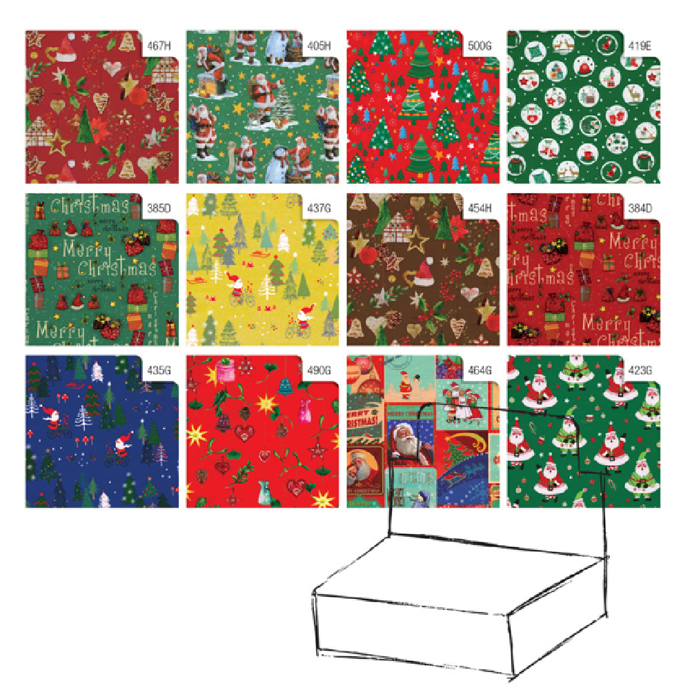 CARTA REGALO RASO 70X100 COUNTRY NATALE (100FF)