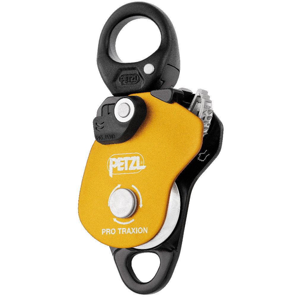 CARRUCOLA BLOCCANTE PETZL A PRO TRAXION A FLANGE OSCILLANTI