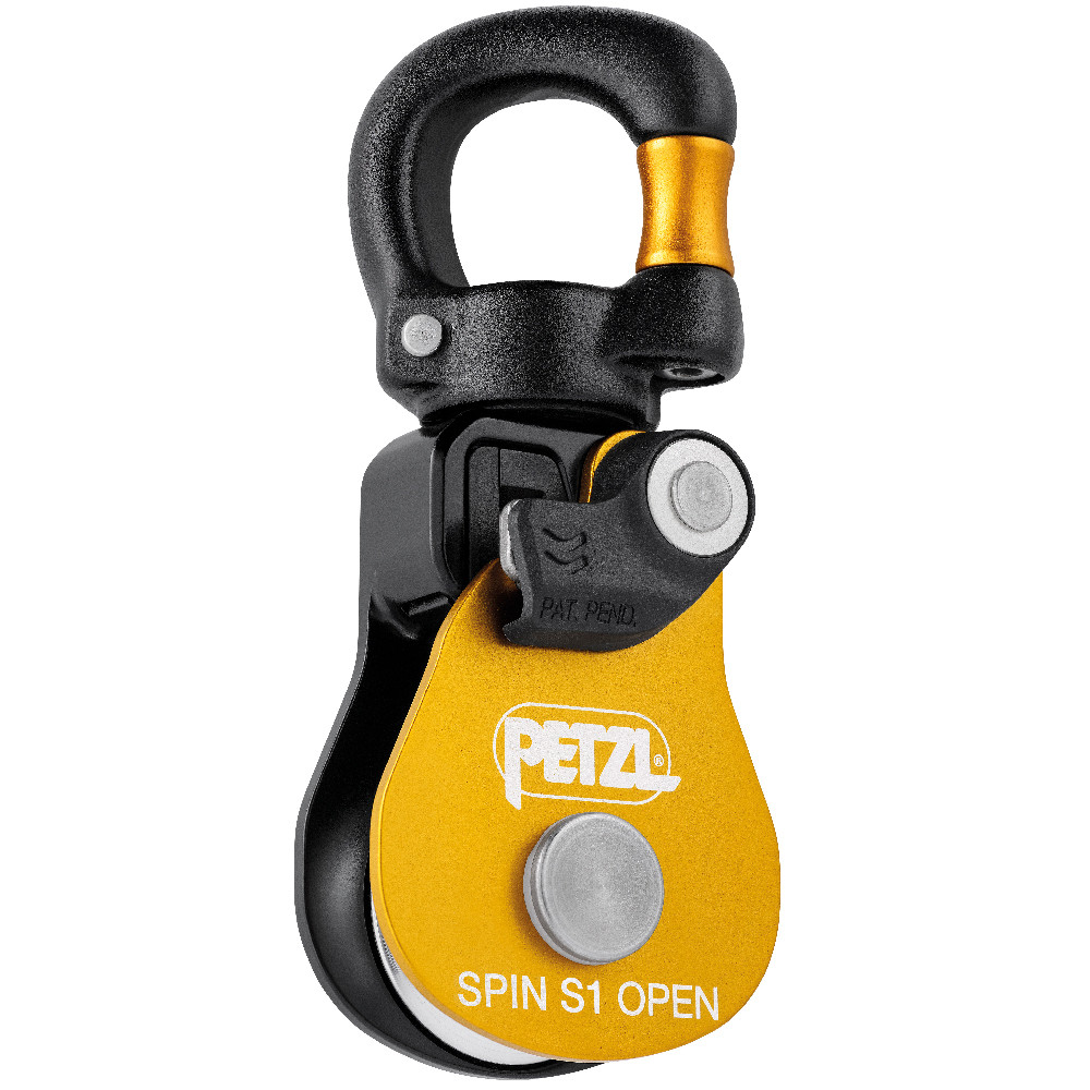 CARRUCOLA COMPATTA PETZL SPIN S1 OPEN CON GIRELLO APRIBILE