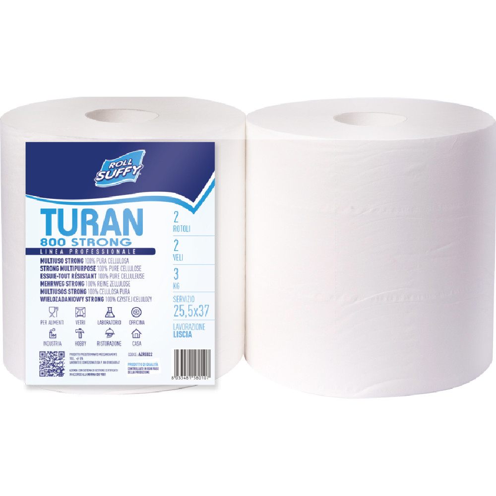 ASCIUGATUTTO 600 STRAPPI 3KG PURA CELLULOSA 2 VELI