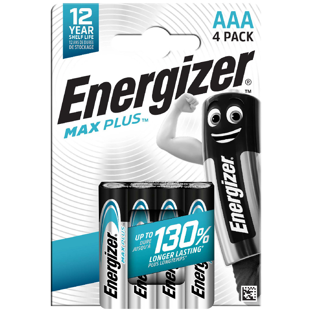 BATTERIA ENERGIZER MAX PLUS MINISTILO AAA (CF.4PZ)
