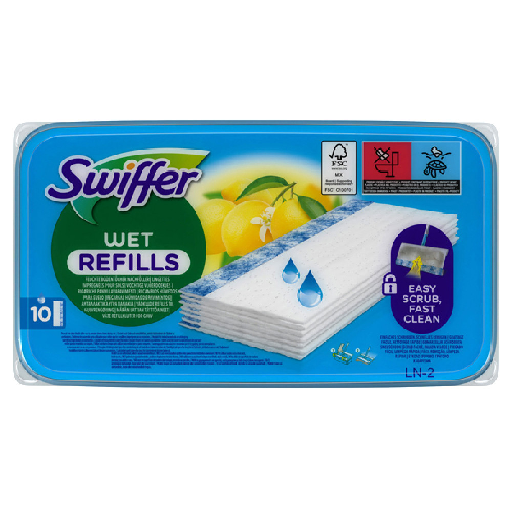 PANNI LAVAPAVIMENTI SWIFFER WET LIMONE (CF.10PZ)