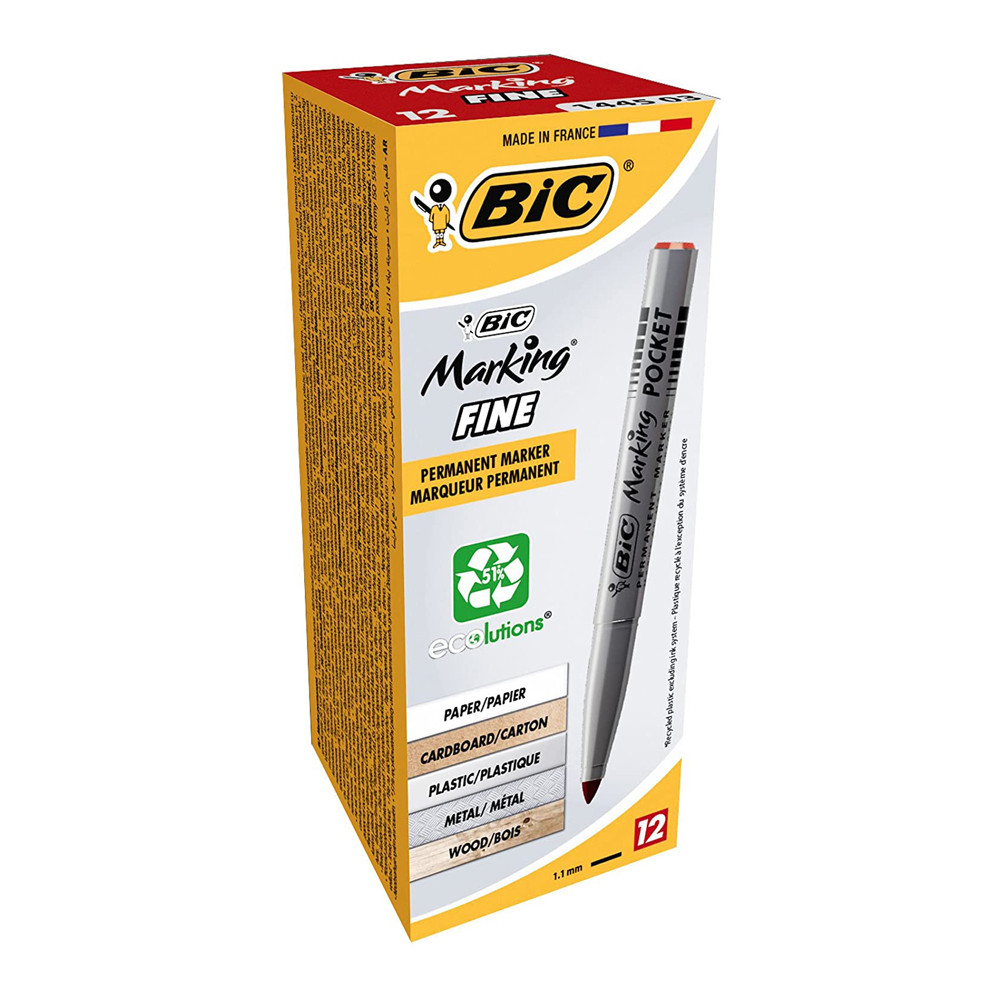 MARCATORE INDELEBILE BIC MARKING POCKET P.TA CONICA 3,0MM