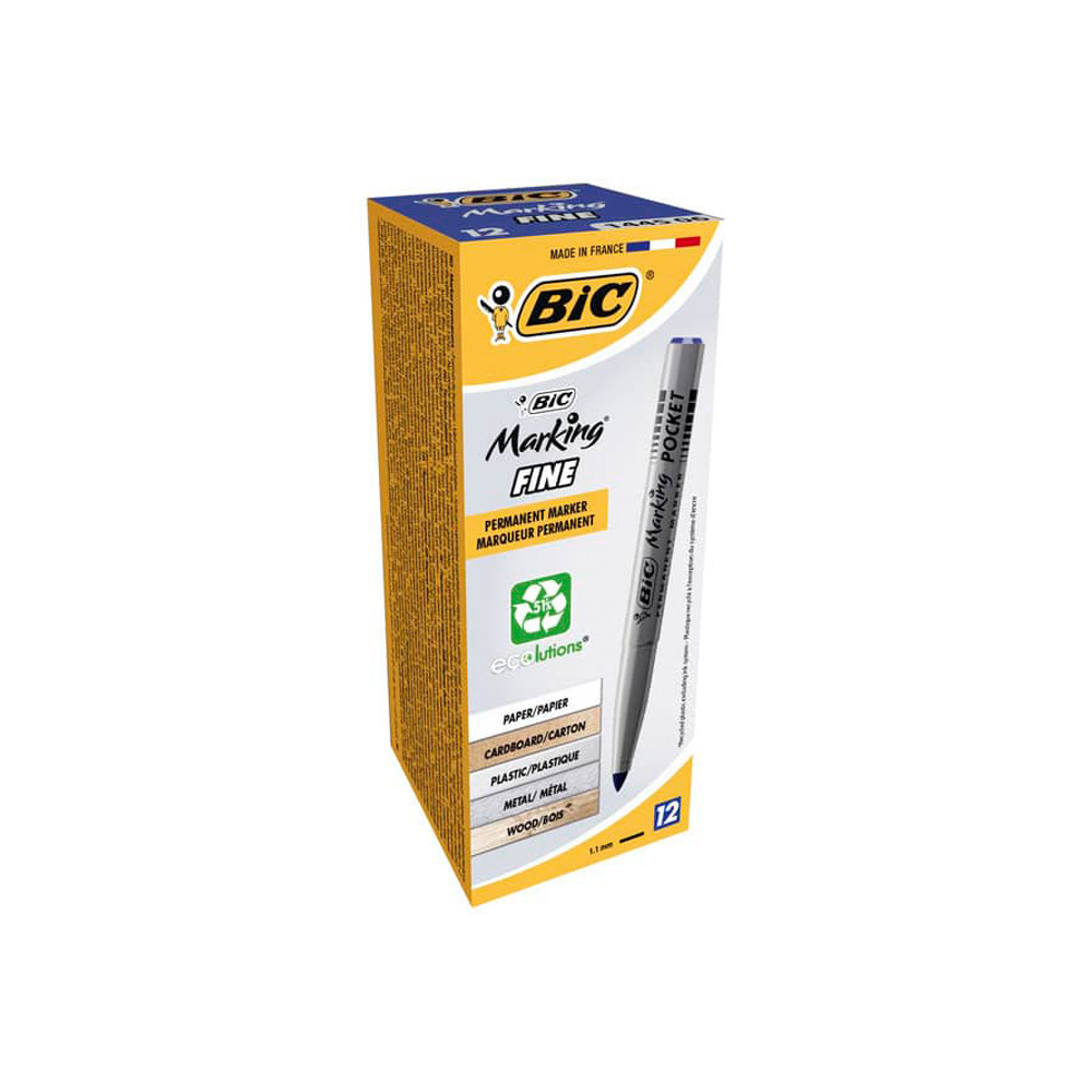 MARCATORE INDELEBILE BIC MARKING POCKET P.TA CONICA 3,0MM