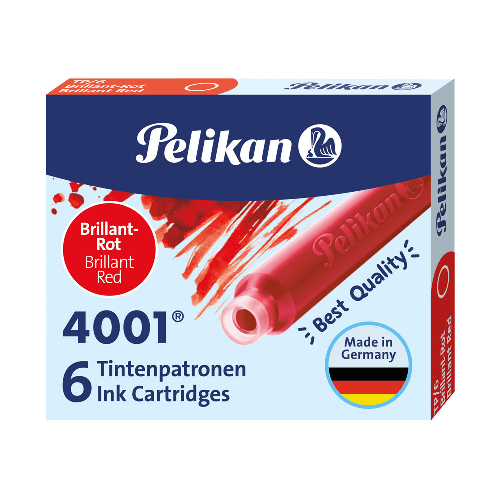 CARTUCCE X STILOGR. VARIEDA 6 PELIKAN 4001