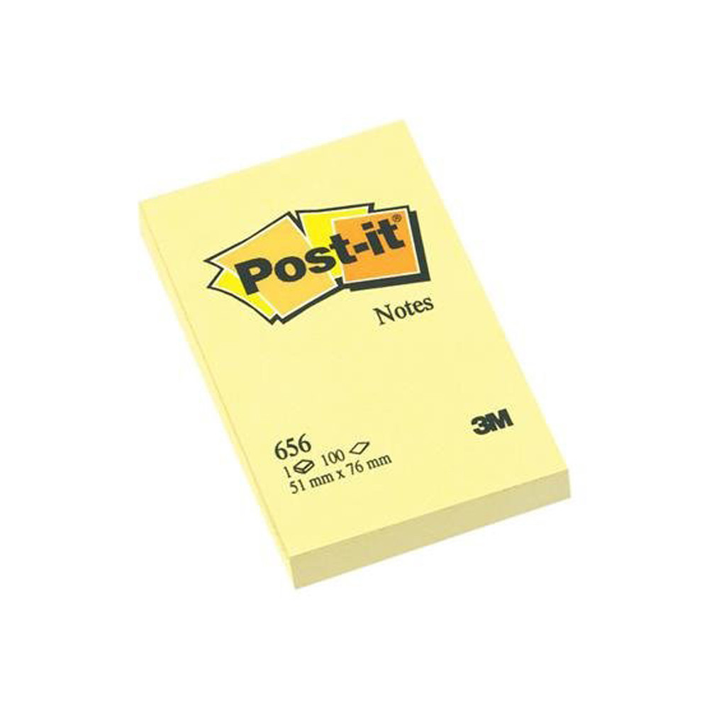 BLOCCO ADESIVO POST-IT 3M 76X51MM 100FF 656