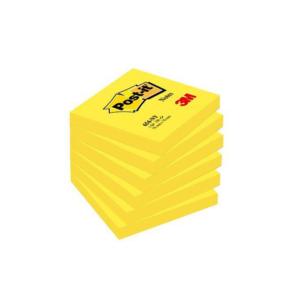 BLOCCO ADESIVO POST-IT 3M 76X76MM 100FF 654