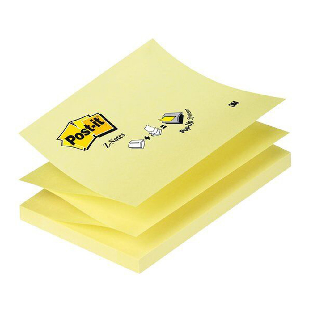 POST-IT 3M Z-NOTE 76X127 MM 100FF RICARICA GIALLO 350