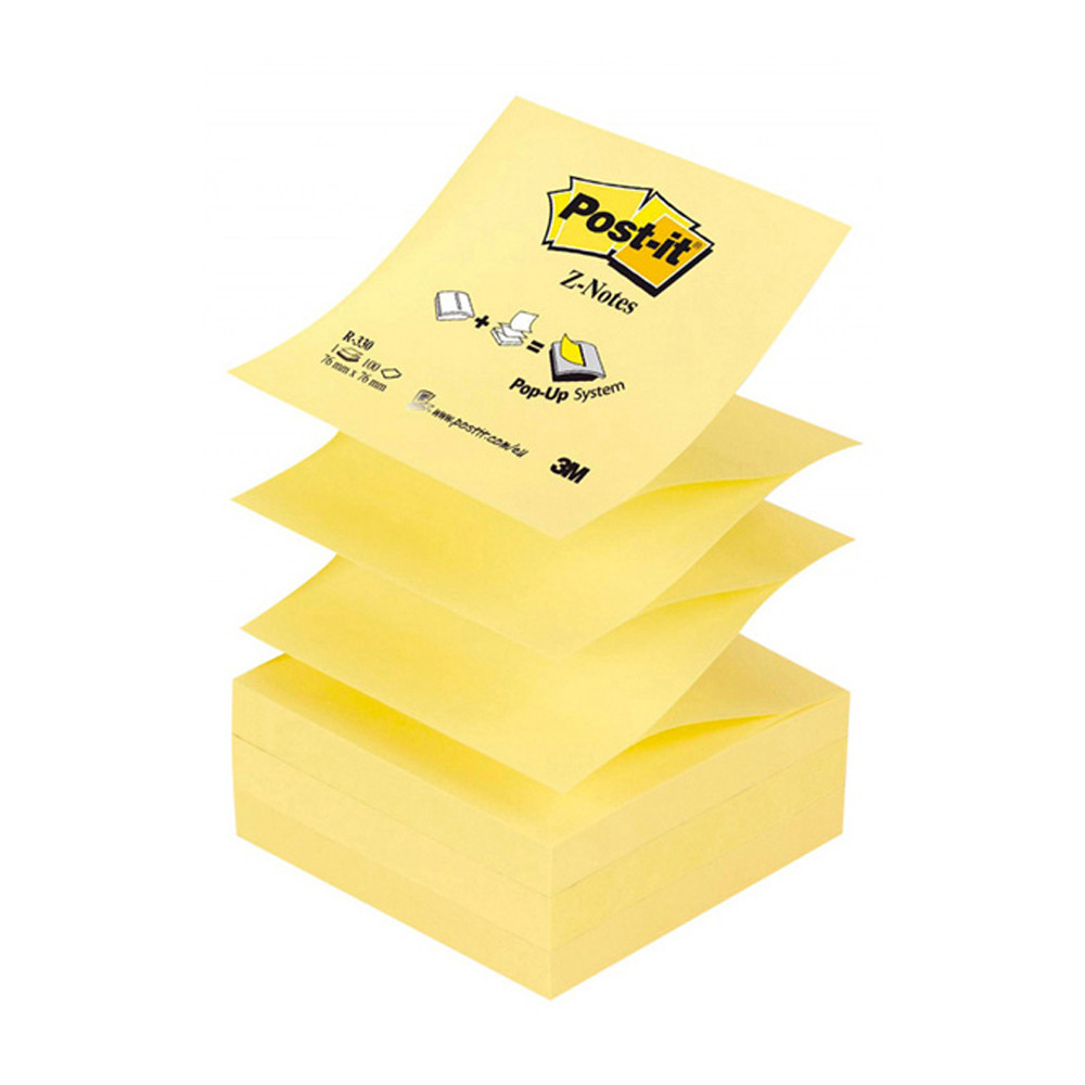 POST-IT 3M Z-NOTE 76X76MM 100FF RICARICA GIALLO CA30