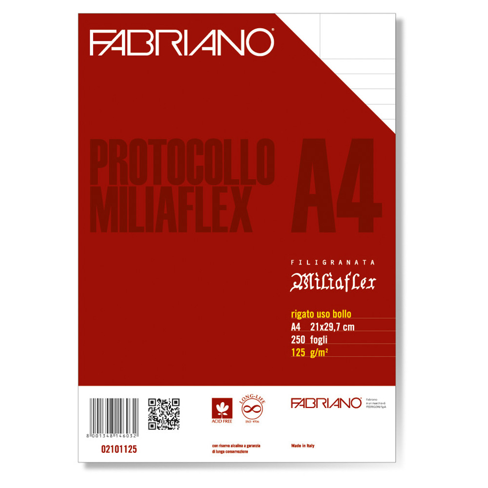 CARTA A4 FABRIANO USO LEGALE CR FABRIANO 125GR (CF.250FF)