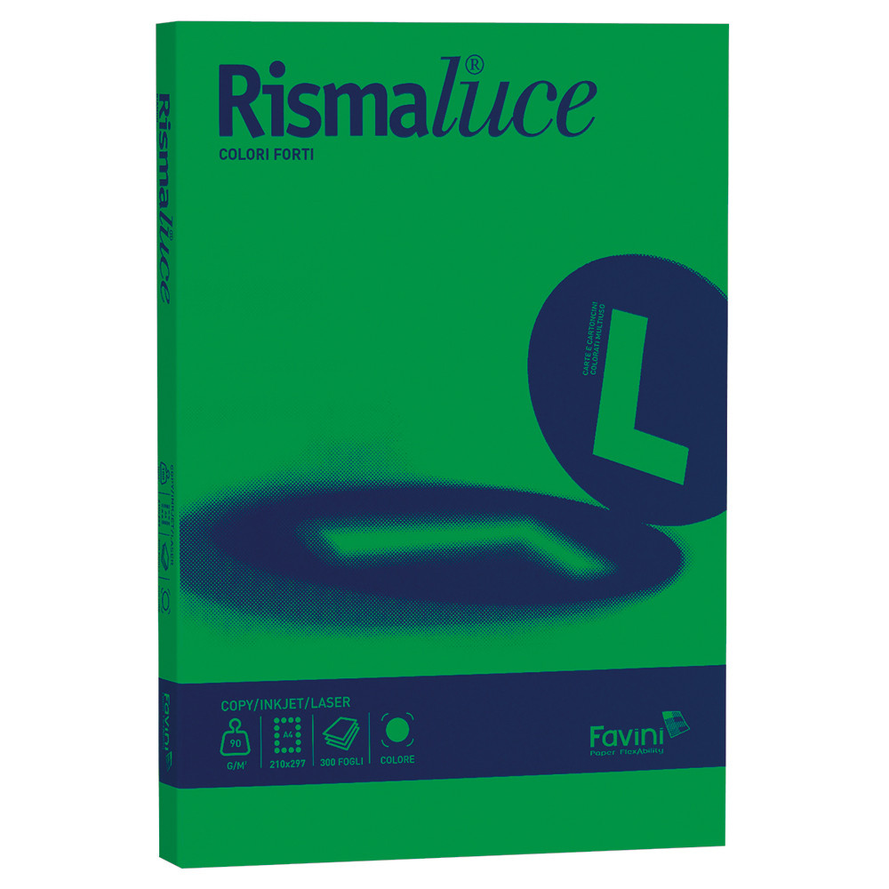 CARTA A4 FAVINI RISMALUCE 90GR COLORI FORTI (CF.300FF)