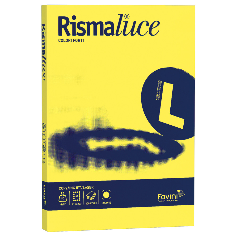 CARTA A4 FAVINI RISMALUCE 90GR COLORI FORTI (CF.300FF)