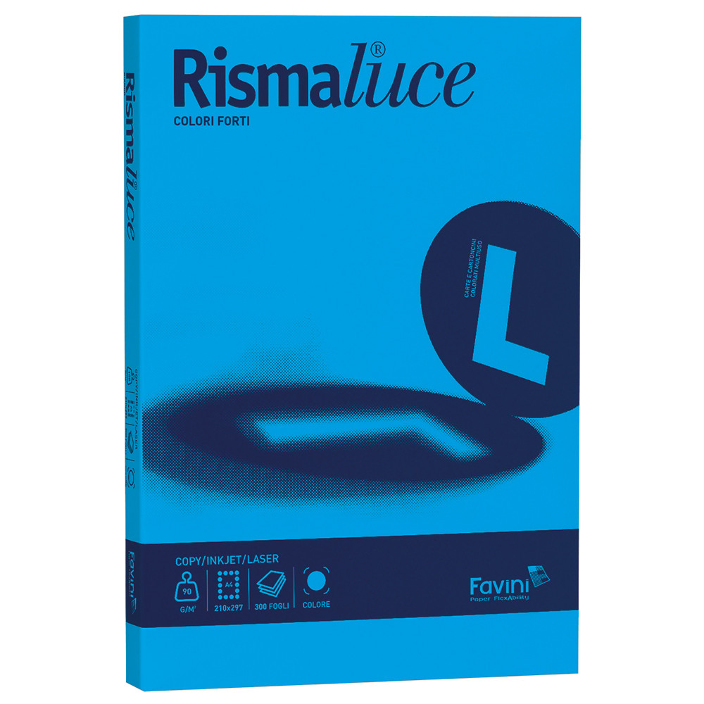 CARTA A4 FAVINI RISMALUCE 90GR COLORI FORTI (CF.300FF)