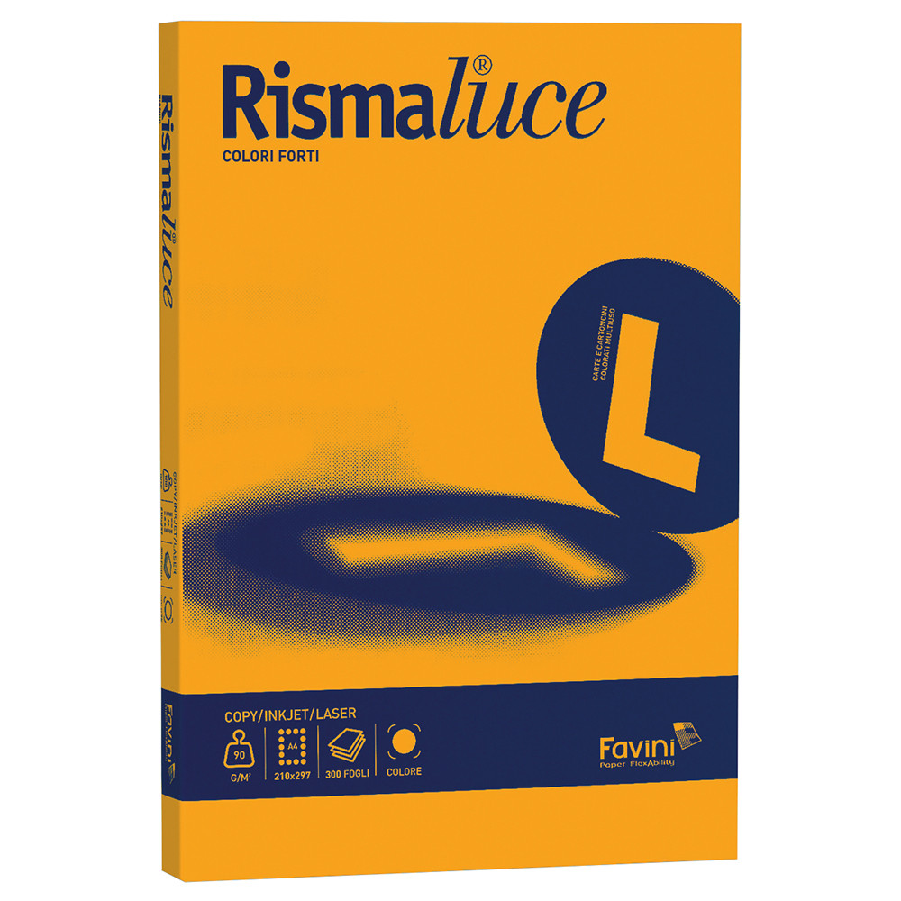 CARTA A4 FAVINI RISMALUCE 90GR COLORI FORTI (CF.300FF)