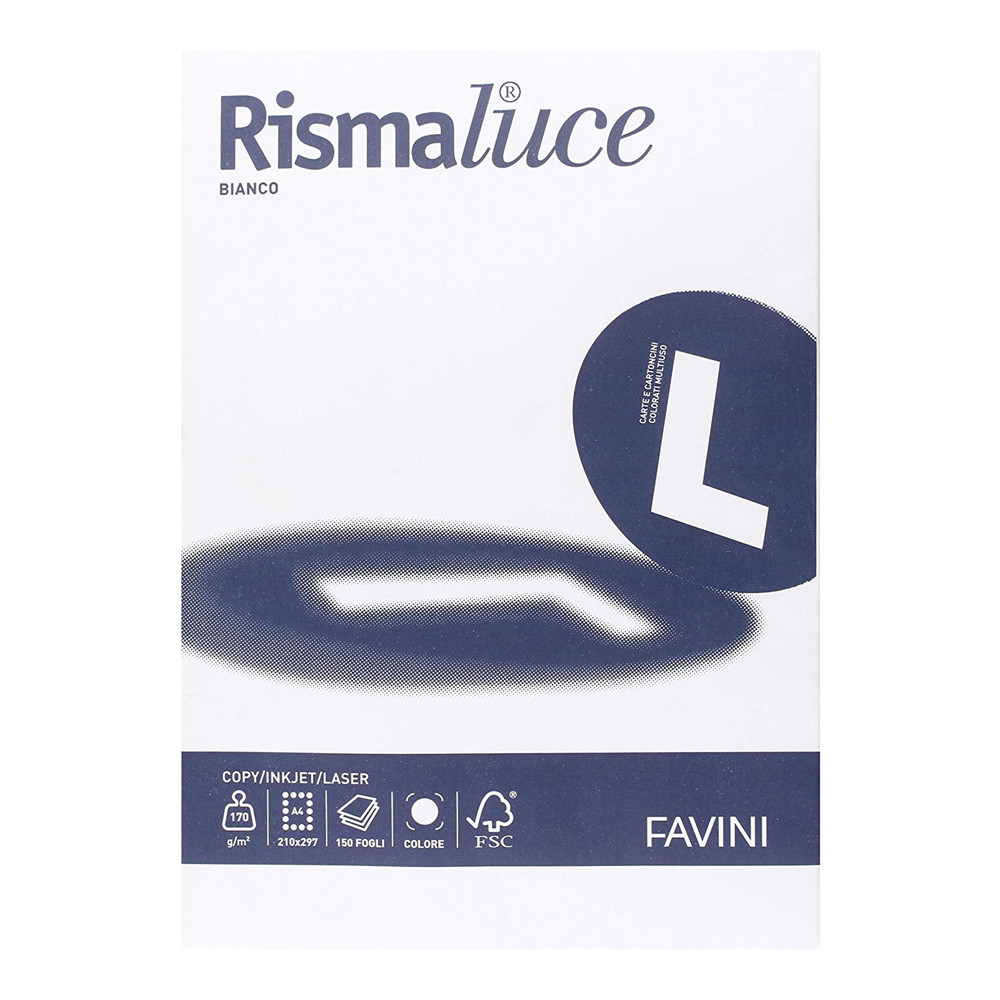 CARTONCINO A4 FAVINI RISMALUCE 140GR BIANCO (CF.200FF)