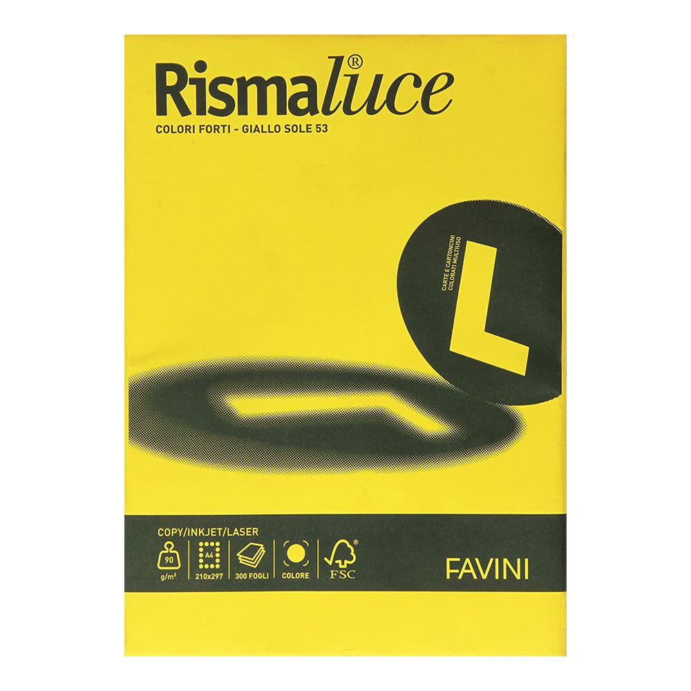 CARTONCINO A4 FAVINI RISMALUCE 140GR COLORI FORTI (CF.200FF)