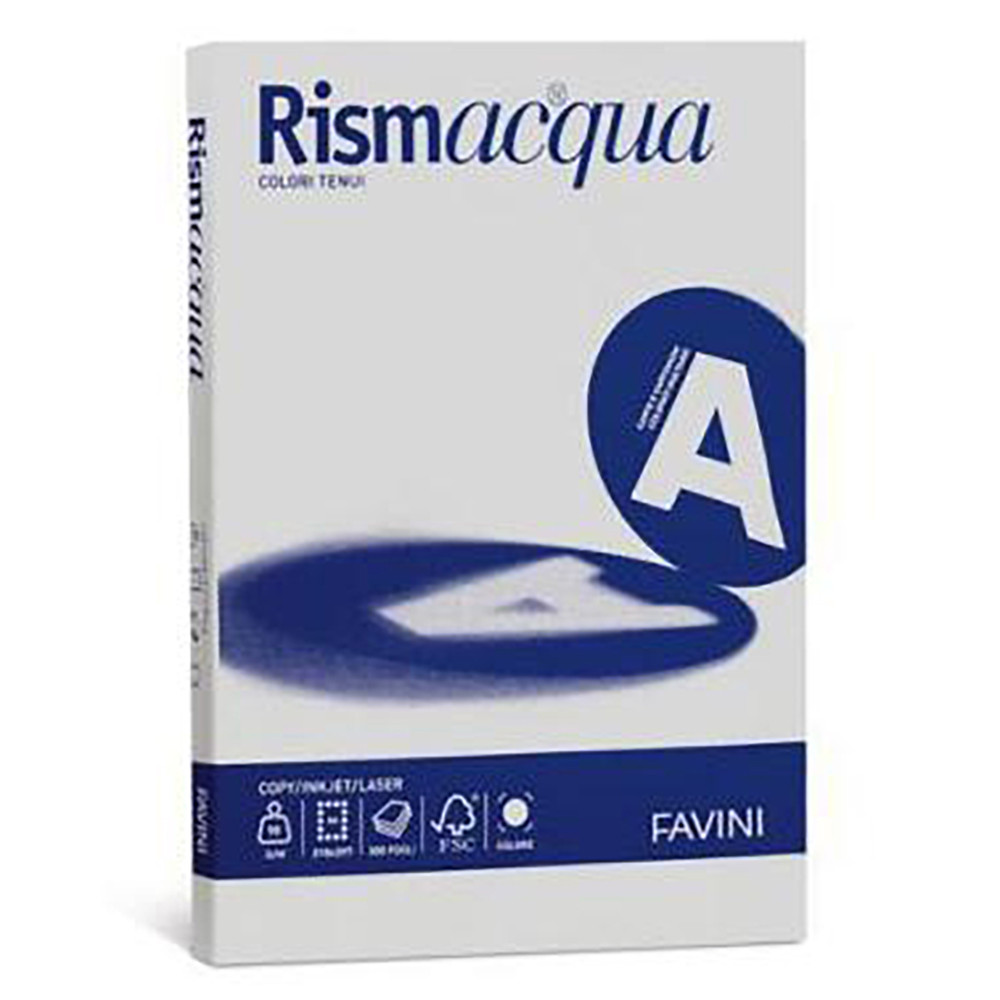 CARTONCINO A4 FAVINI RISMACQUA COLORATO 140GR (CF.200FF)