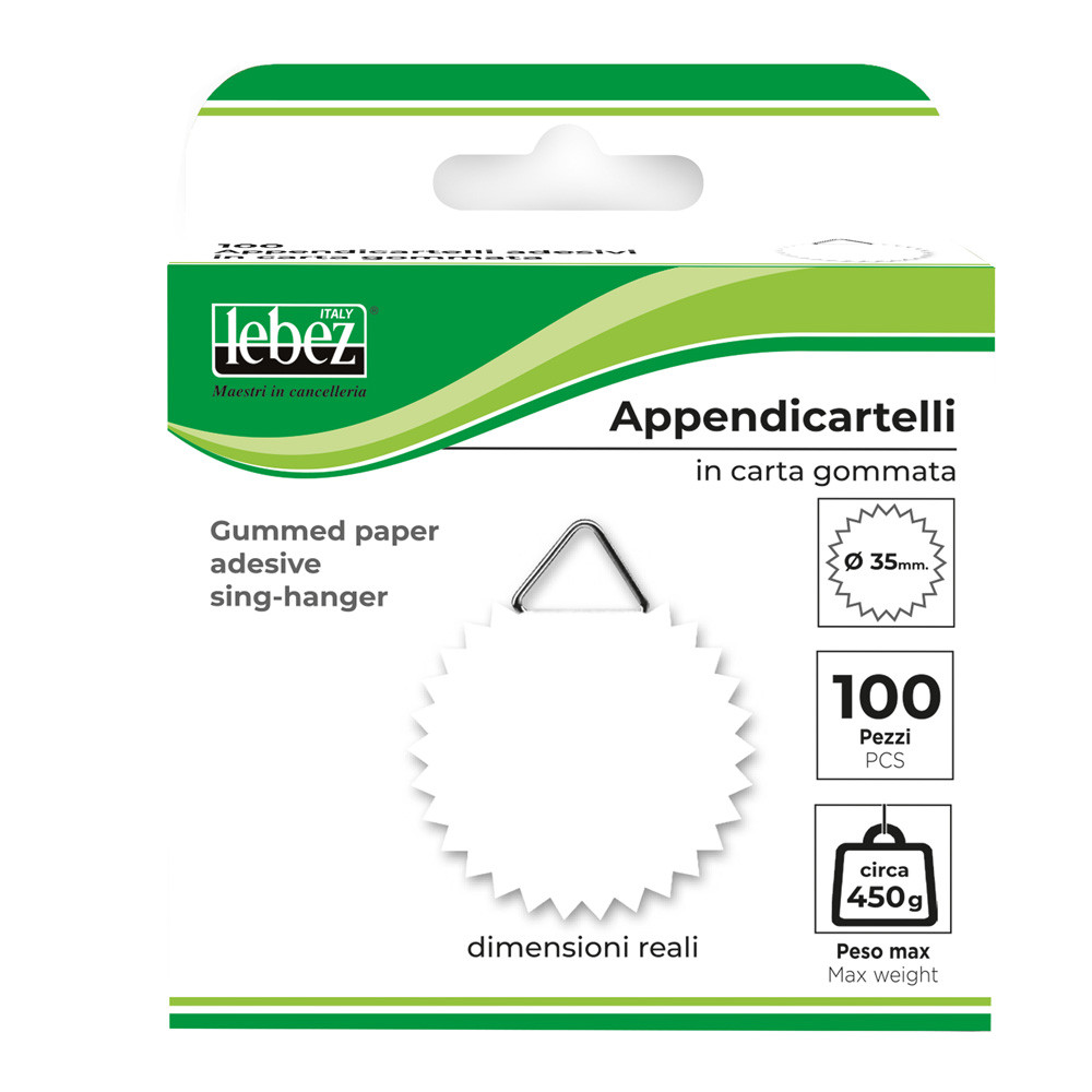 APPENDI CARTELLI GOMMATI (CF.100PZ)DIAM 2 CM