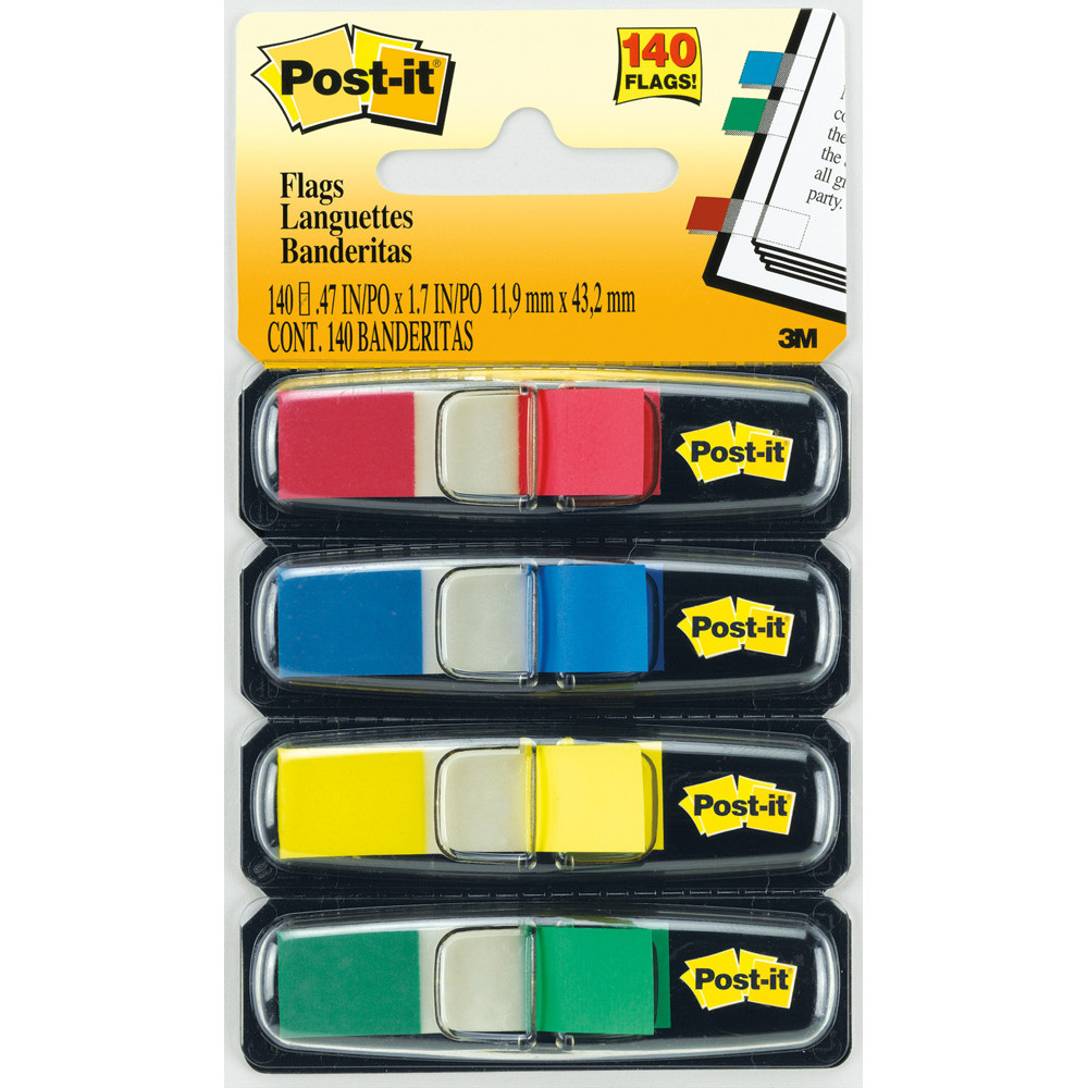 3M Post-it. Segnapagina in Carta 10 Colori