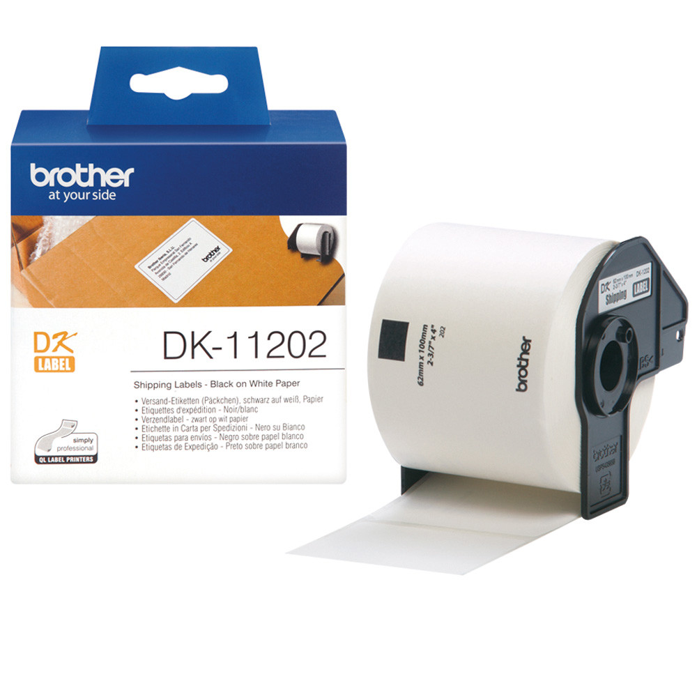 DK-11202 ETICHETTE PER BROTHER QL500A/560 FTO 62X100 MM 300PZ