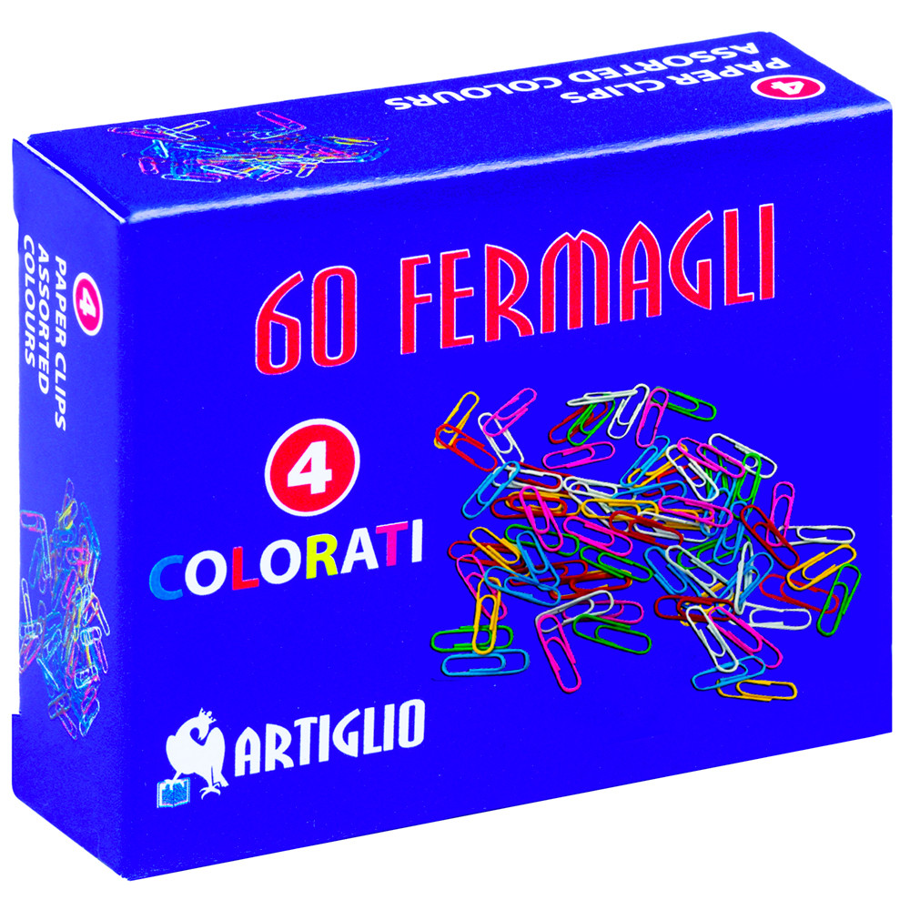 FERMAGLI COLORATI N°4 (CF.60 PZ)