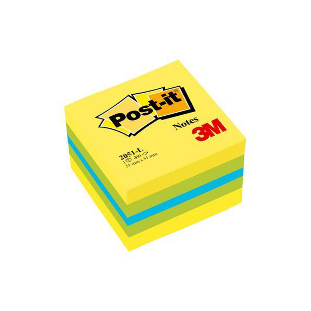 BLOCCO MINI CUBO POST-IT 3M 51X51MM 400FF 2051L