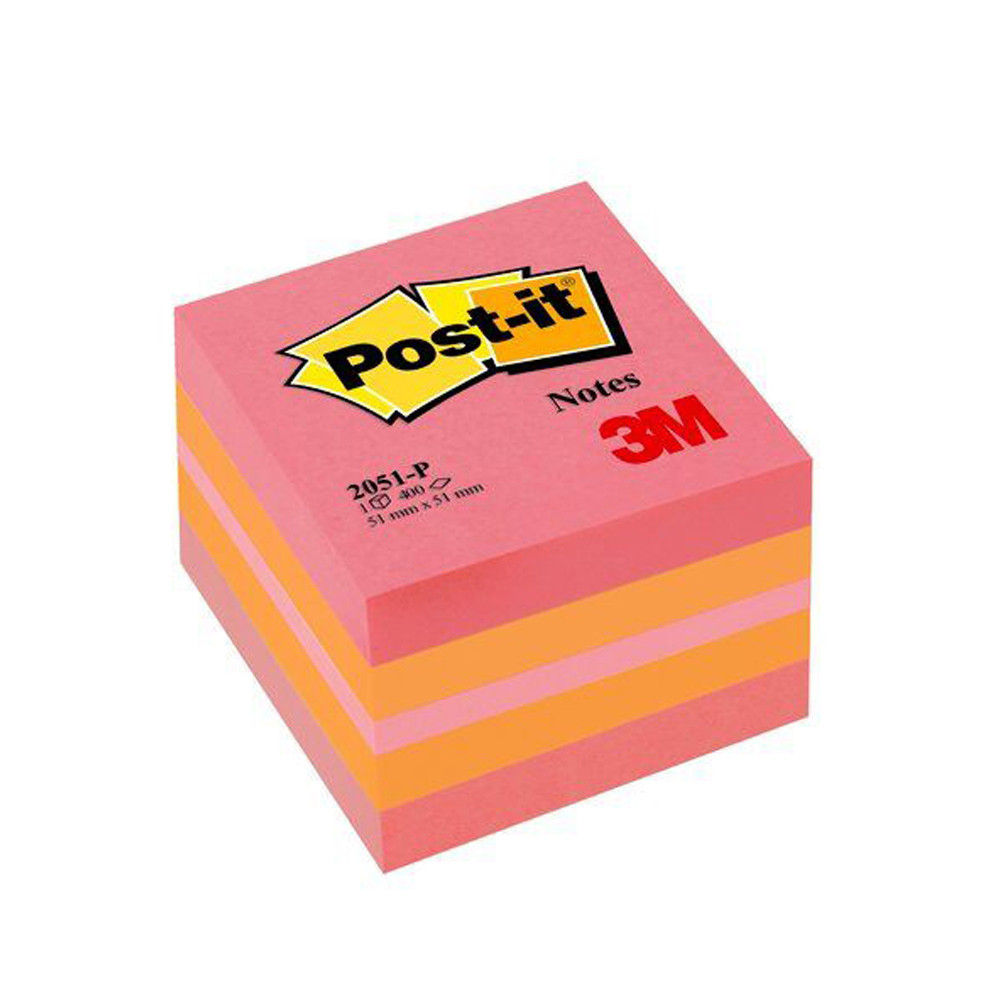 BLOCCO MINI CUBO POST-IT 3M 51X51MM 400FF 2051P