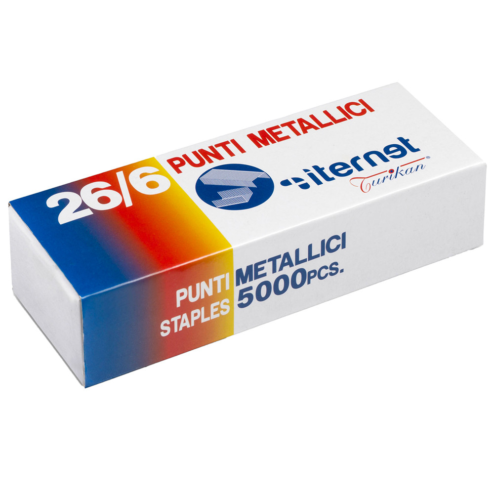 PUNTI METALLICI 26/6 (CF.5000PZ)