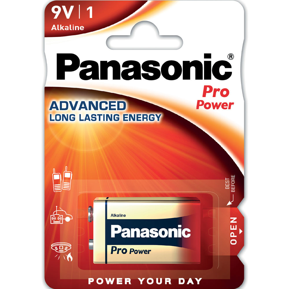 BATTERIA PANASONIC PRO-POWER TRANSISTOR 9V (CF.1PZ)