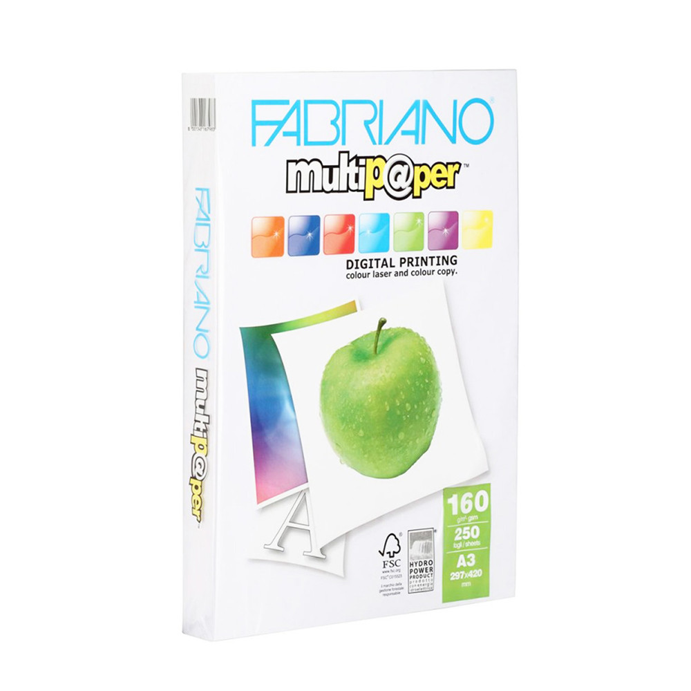 CARTA A3 FABRIANO MULTIPAPER 160GR (CF.250FF)     0FF)