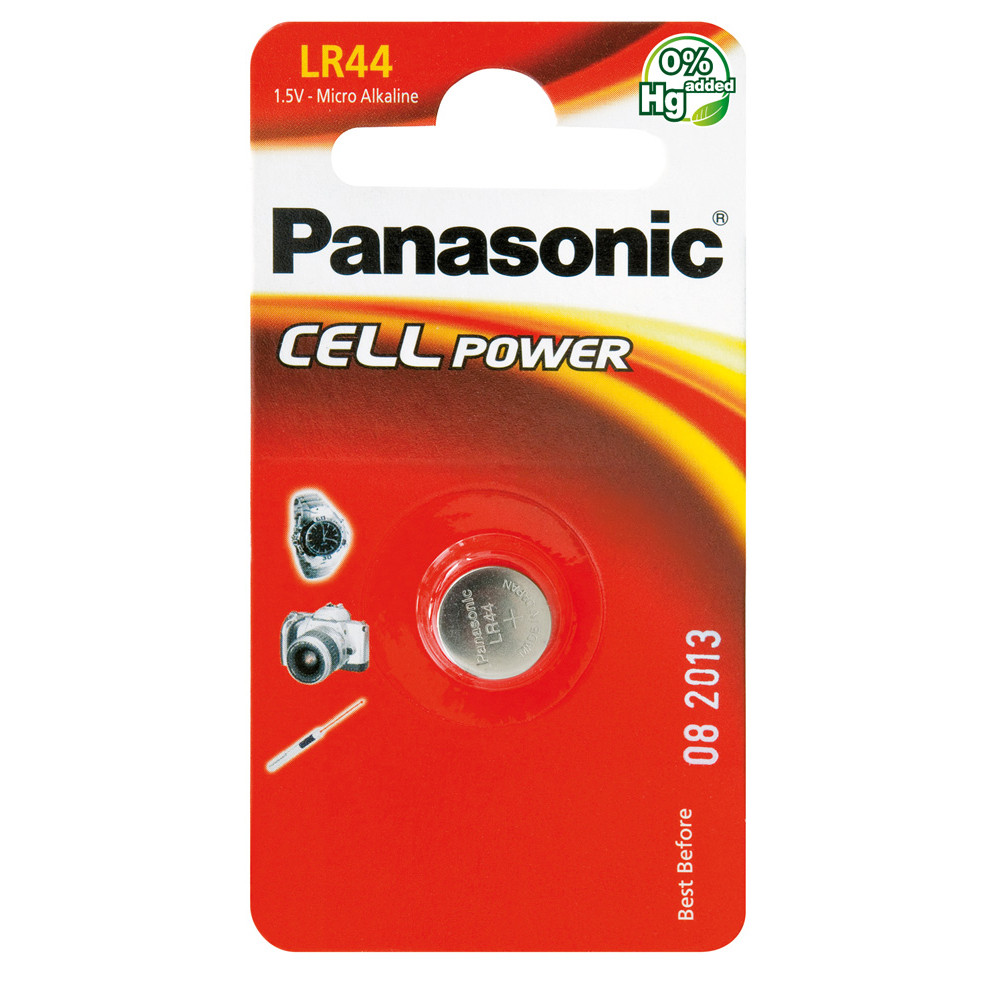 BATTERIA PANASONIC LR44 1,5V ALCALINA