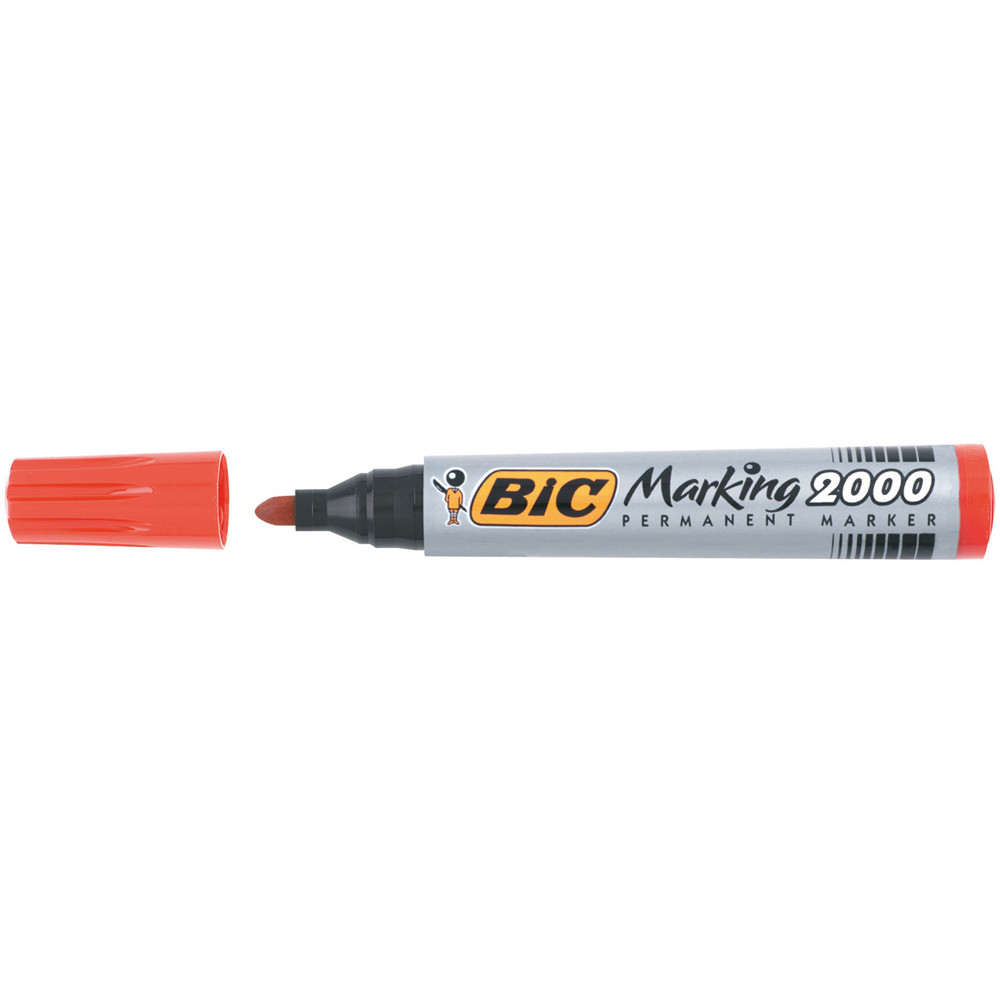 MARCATORE INDELEBILE BIC MARKING 2000 P.TA CONICA 4,0MM