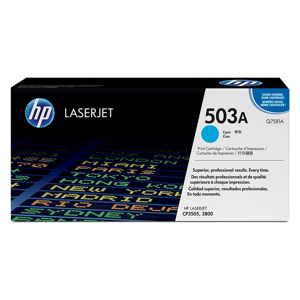 503A TONER HP Q7581A PER COLOR LASERJET 3800