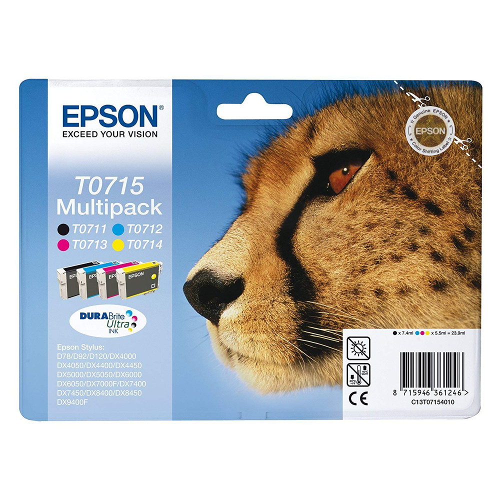 T071540 EPSON STY D78/92/120 DX4000-50 KIT 4 COL