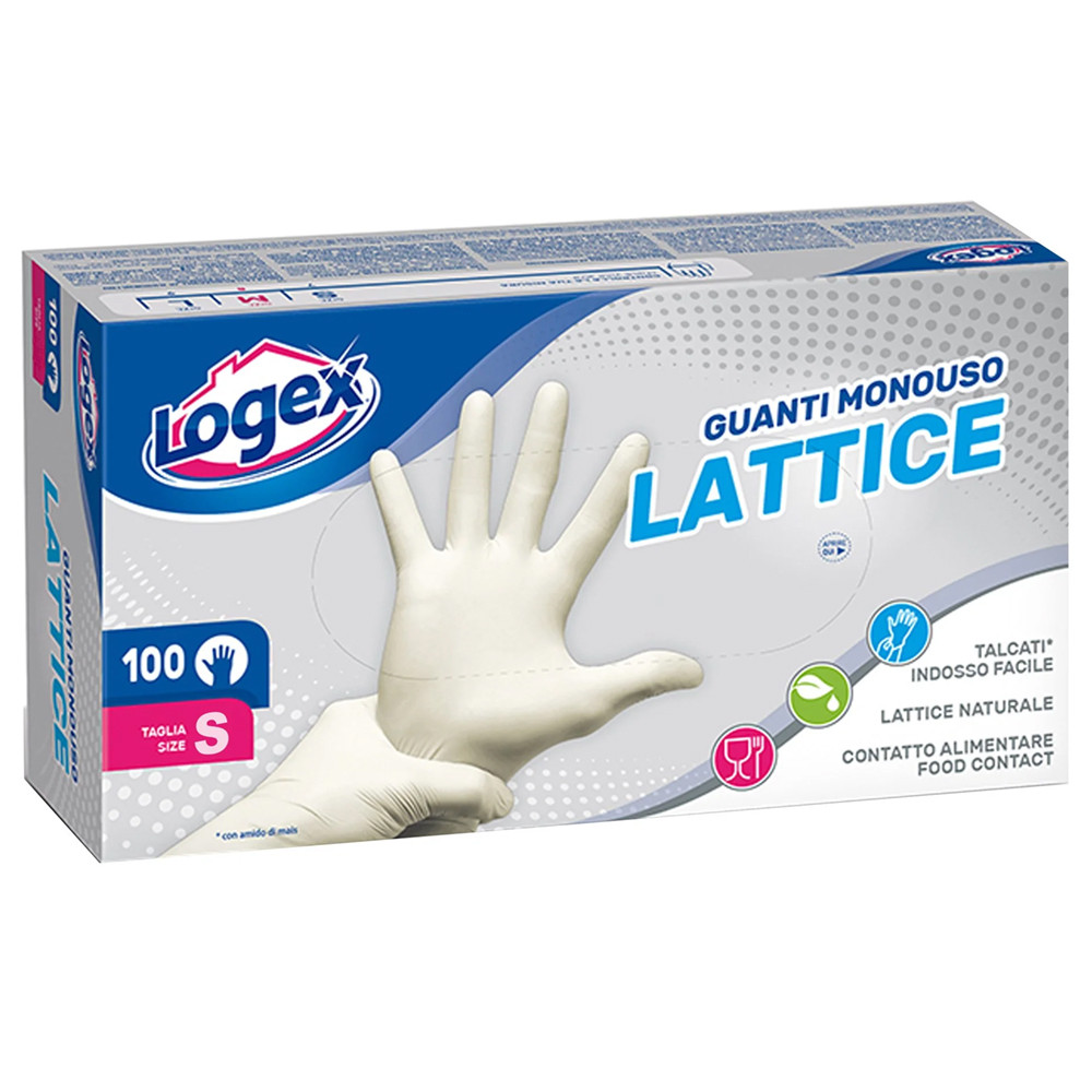 GUANTI IN LATTICE MISURA S DA 100 PZ