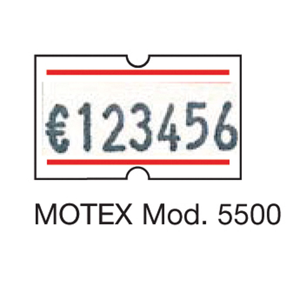 ETICHET.X PREZZATR. GM-GS MOTEX 5500 PERM.(CF20RT)