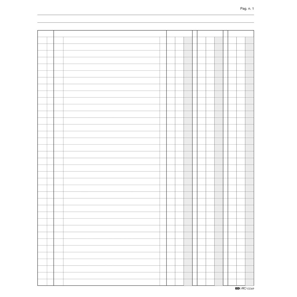 REGISTRO INVENTARI 92PAG NUMERATE H31X24,5CM