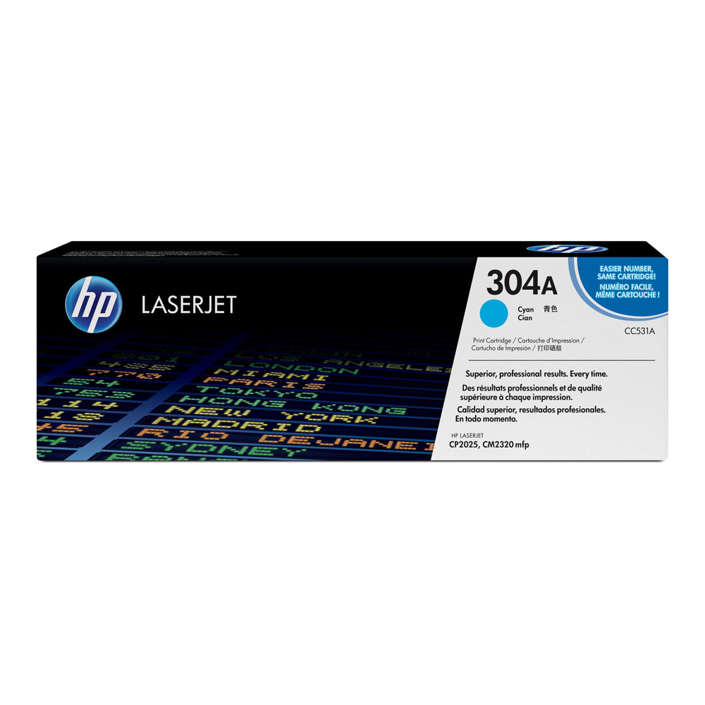 304A TONER HP CC531A PER COLOR LASERJET CP2025