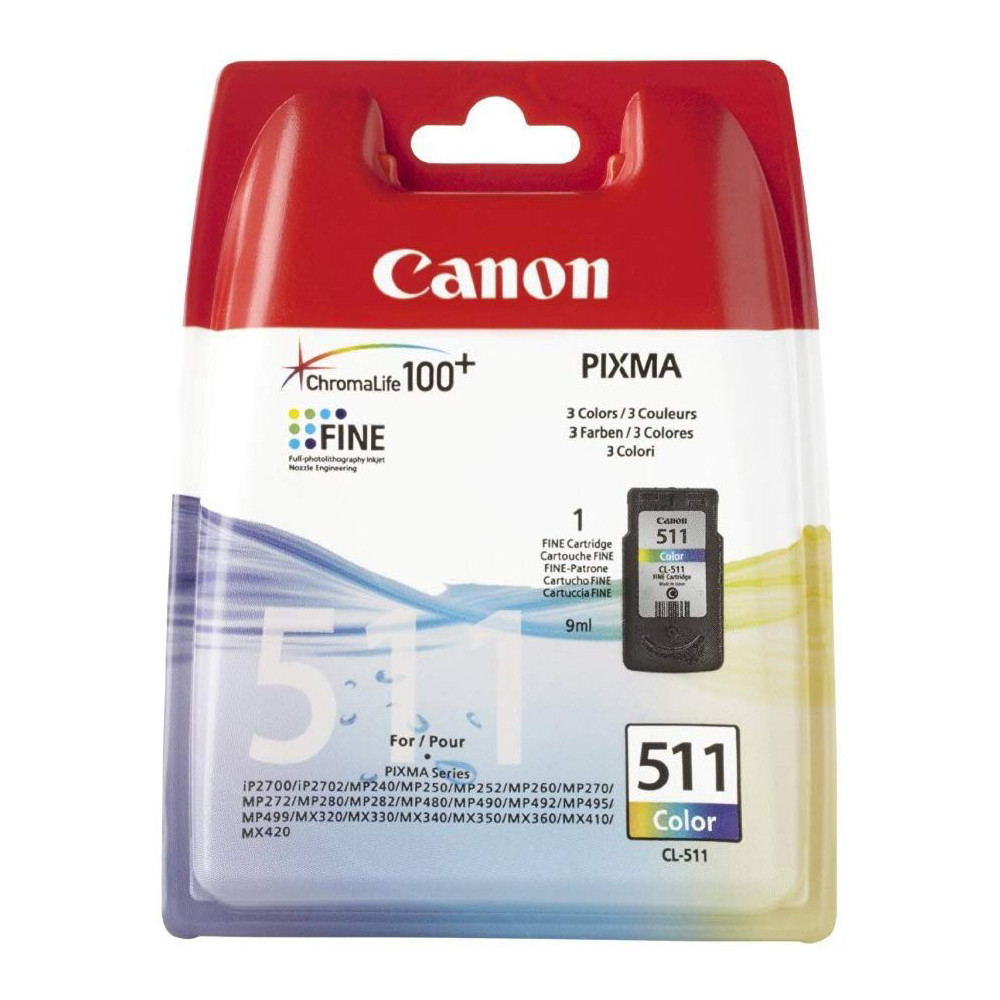 CL-511 CARTUCCIA CANON PIXMA MP240/260 MX320/330 2972B001