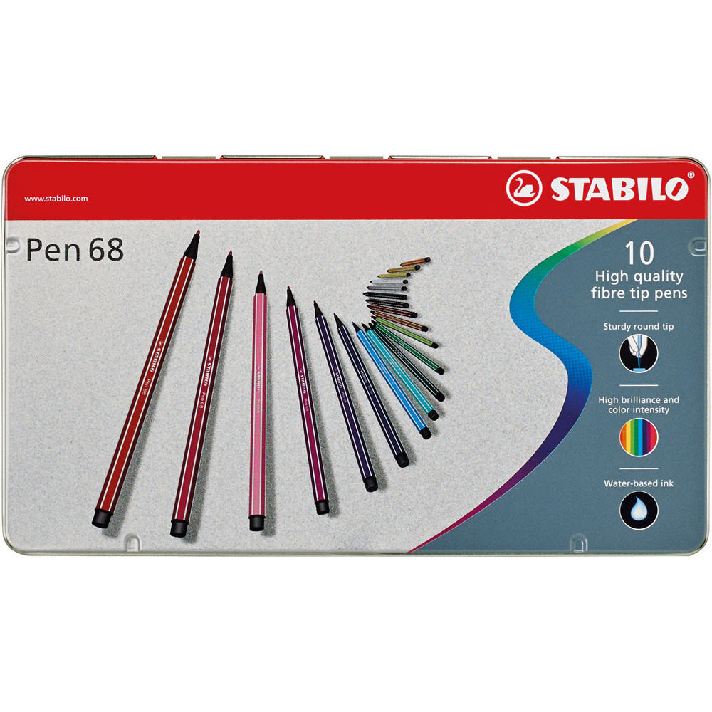 PENNARELLO STABILO PEN 68 (BOX METALLO 10 PZ)